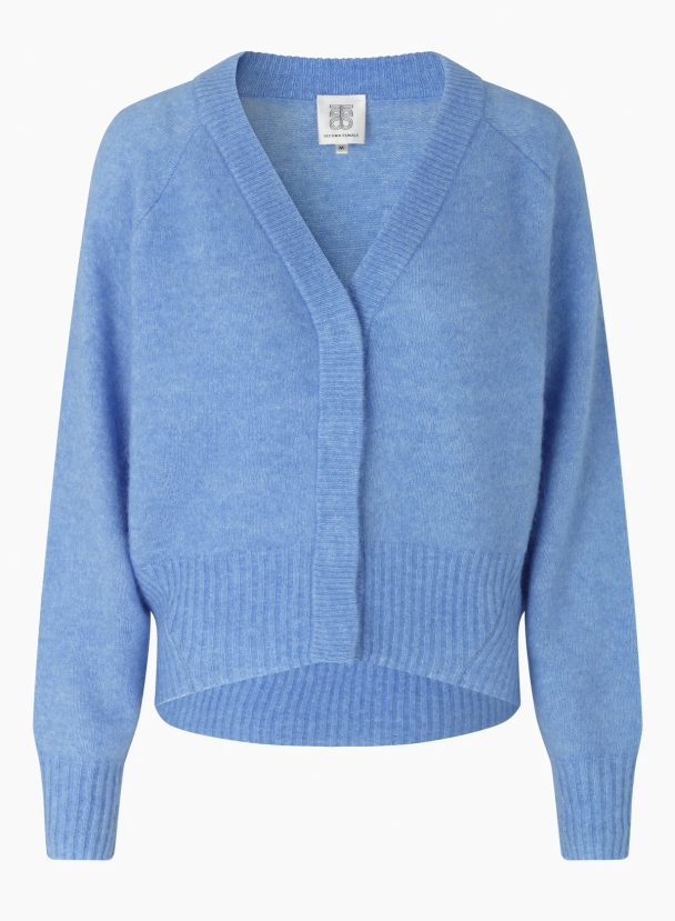 Brook Knit Boxy Cardigan - Cornflower Blue  - Image 5