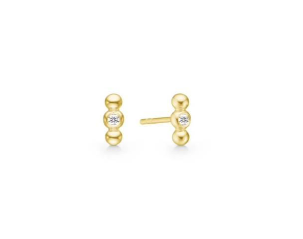 Bubbly Earstuds - Gold 