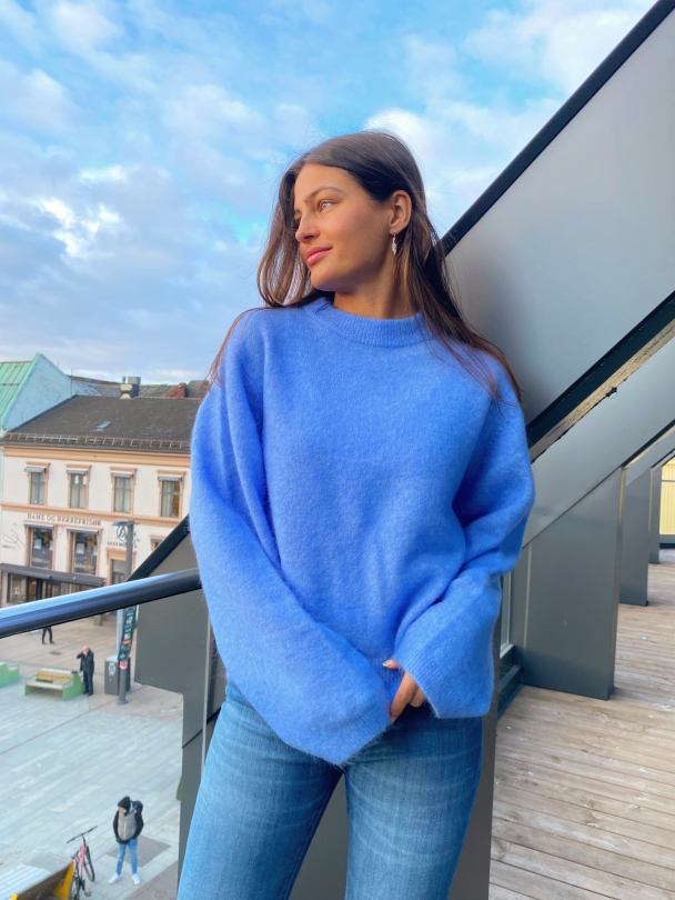 Brook Knit Wide Sleeve - Cornflower Blue  - Image 6