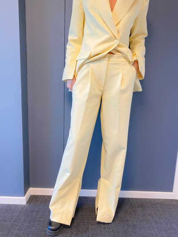 Freddy Straight Pant - Double Cream/Melange - Image 1