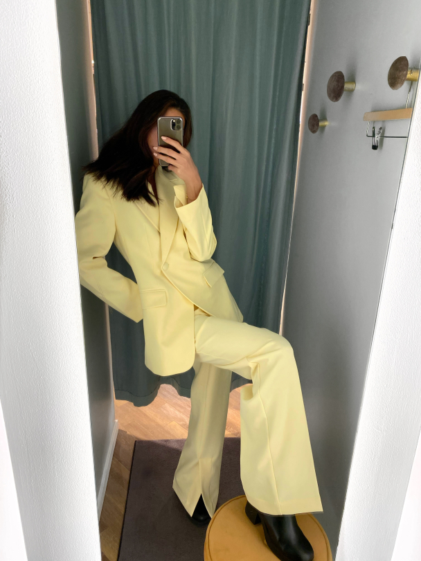 Freddy Slim Blazer - Double Cream/Melange  - Image 5