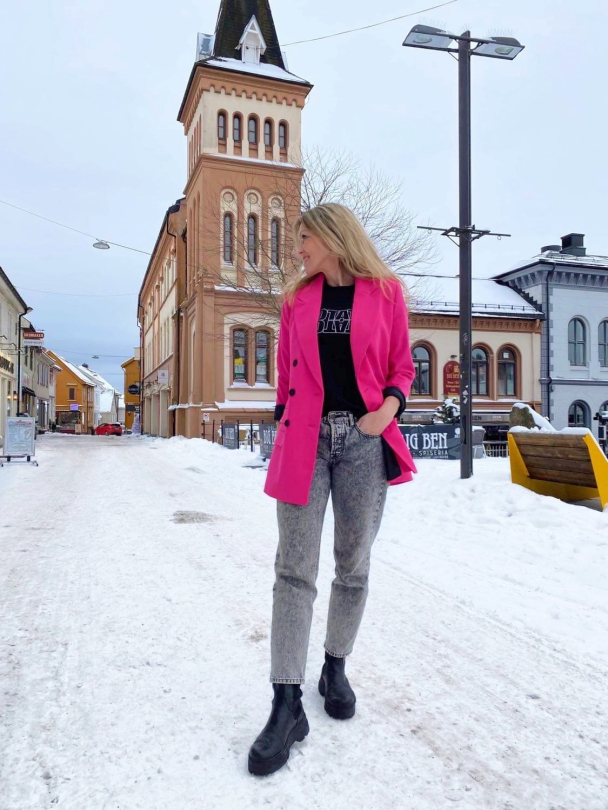 Sebina-Ina Blazer - Pink Yarrow - Image 2