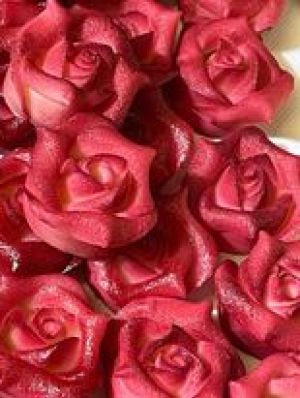 Marsipanrose, rosa sprayet, 15 g