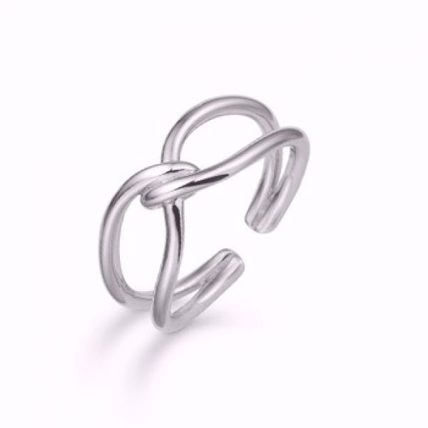 Sølv knute ring