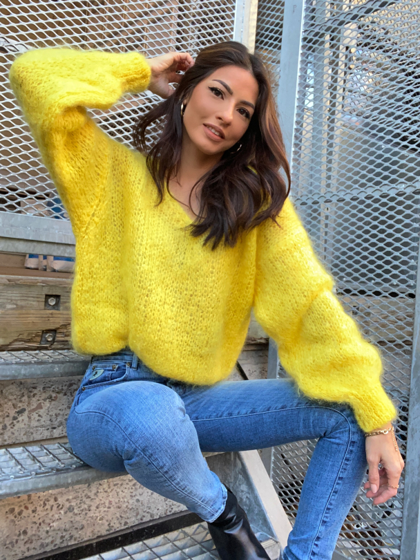 Milana Mohair Knit - Yellow  - Image 3