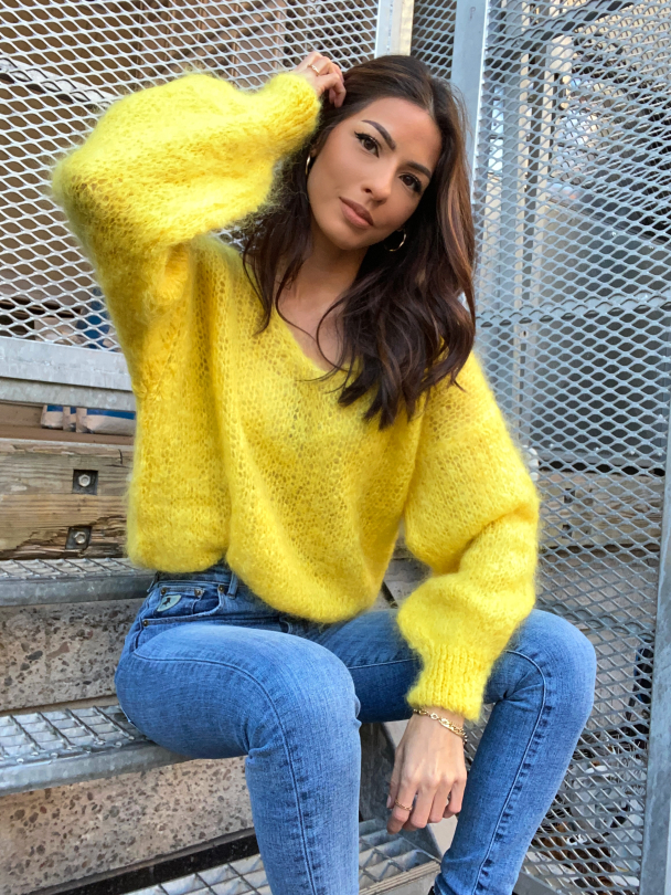 Milana Mohair Knit - Yellow  - Image 4