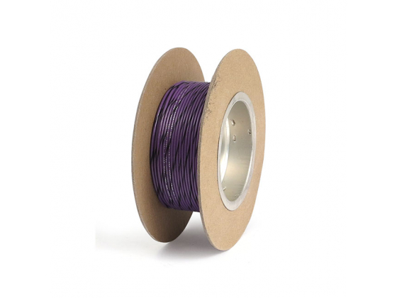 NAMZ, WIRE ON SPOOL. 18 GAUGE, 100FT. VIOLET/BLACK