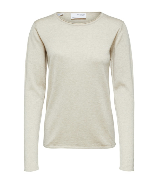 Lydia Knit O-Neck - Birch  - Image 2