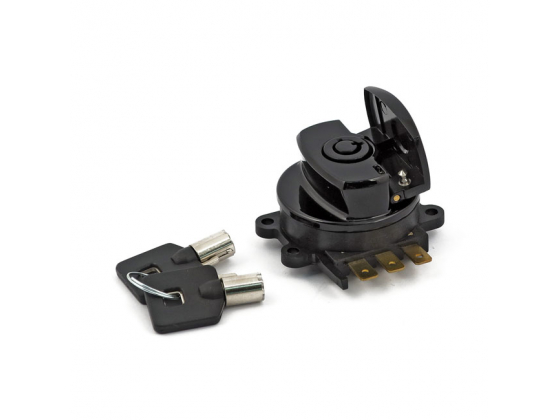 96-UP IGNITION SWITCH, SIDE HINGE TYPE. BLACK