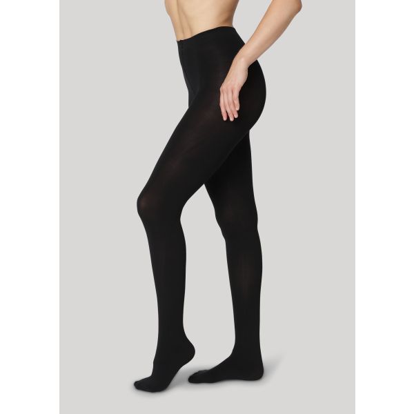 Svea Merino Rib tights Black