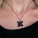 Halskjede - Oxidized Silver Lovely Flowers 