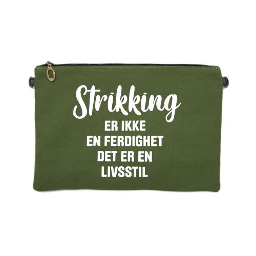 Strikkeveske L Grønn 