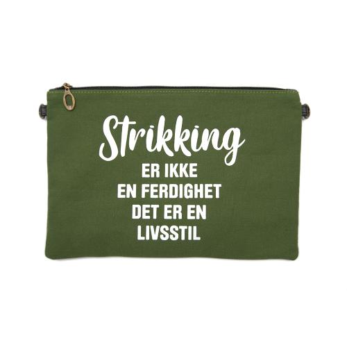 Strikkeveske L Grønn 