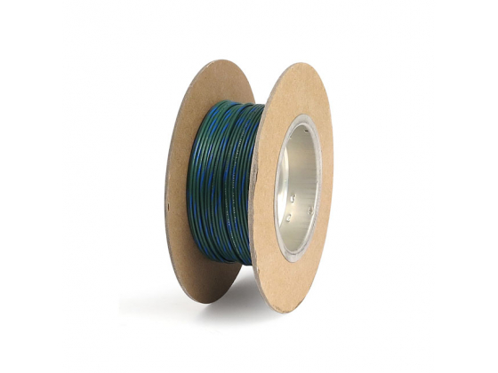 NAMZ, WIRE ON SPOOL. 18 GAUGE, 100FT. GREEN/BLUE