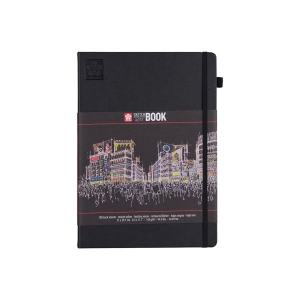 Sakura Sketch NoteBook – 21x30cm 140g/m – Sort