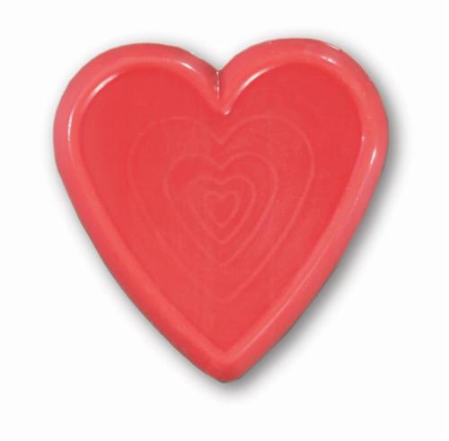 Sjokoladepynt, rødt hjerte 35mm
