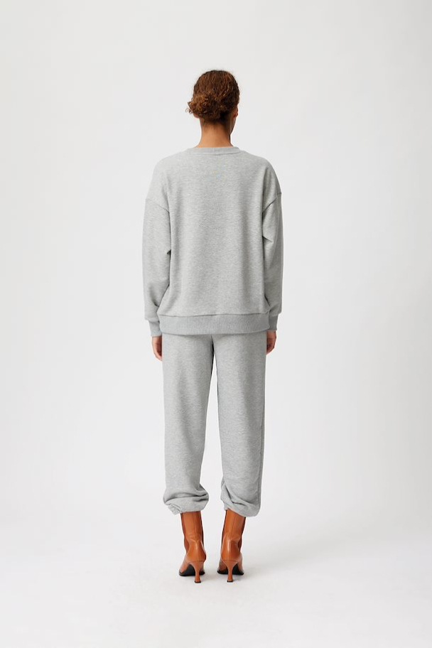 Tara Sweatshirt - Light Grey Melang - Image 2