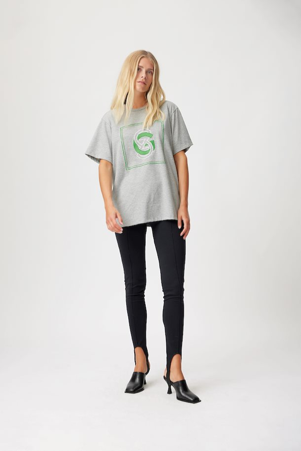 Gisa Tee - Light Grey Melang - Image 4