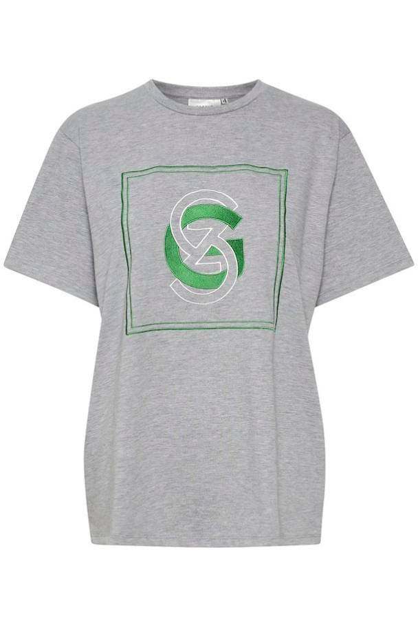 Gisa Tee - Light Grey Melang - Image 5