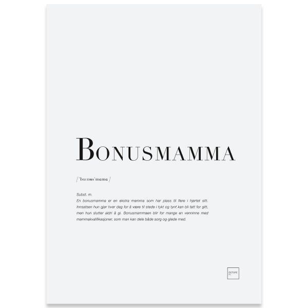 Kort til bonusmamma