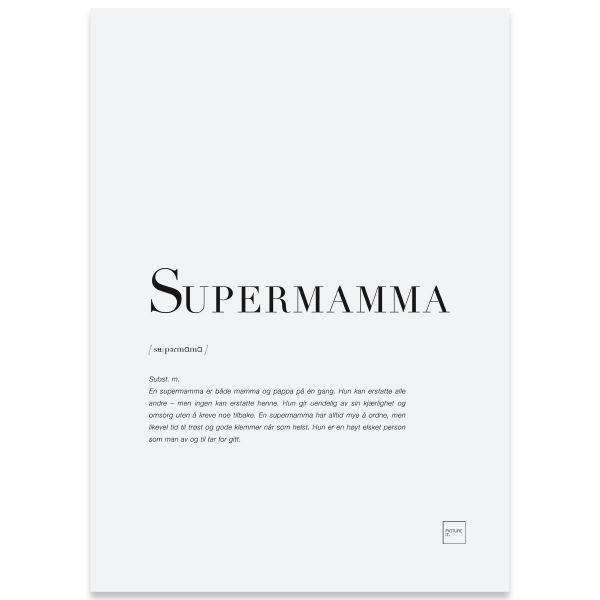 Kort til supermamma