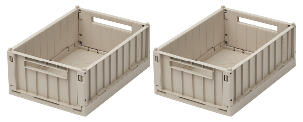LIEWOOD - WESTON STORAGE BOX S 2-PK SANDY - Image 1