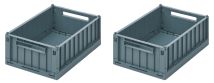 Liewood | Weston Storage Box S 2-pk - Whale Blue