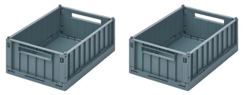 Liewood | Weston Storage Box S 2-pk - Whale Blue