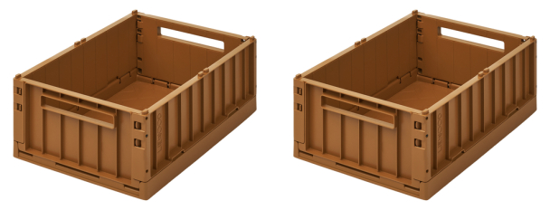 Weston Storage Box M 2-pk - Golden Caramel - Image 1