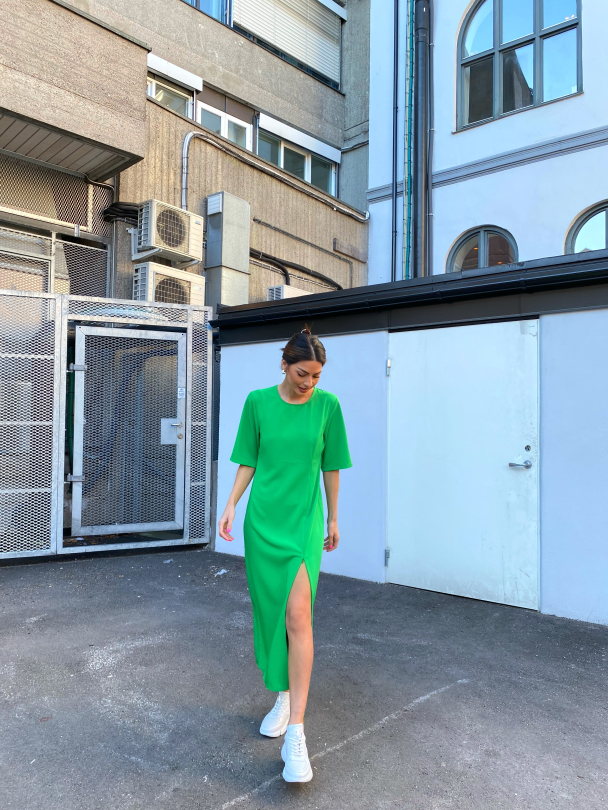 Melba Long Dress - Green Bee  - Image 7