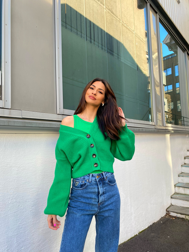 Embla V - Cardigan - Green Bee  - Image 7