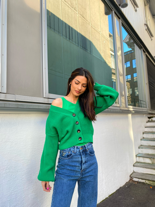 Embla V - Cardigan - Green Bee  - Image 8