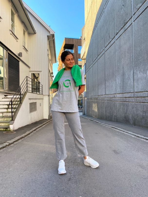 Gisa Tee - Light Grey Melang - Image 8
