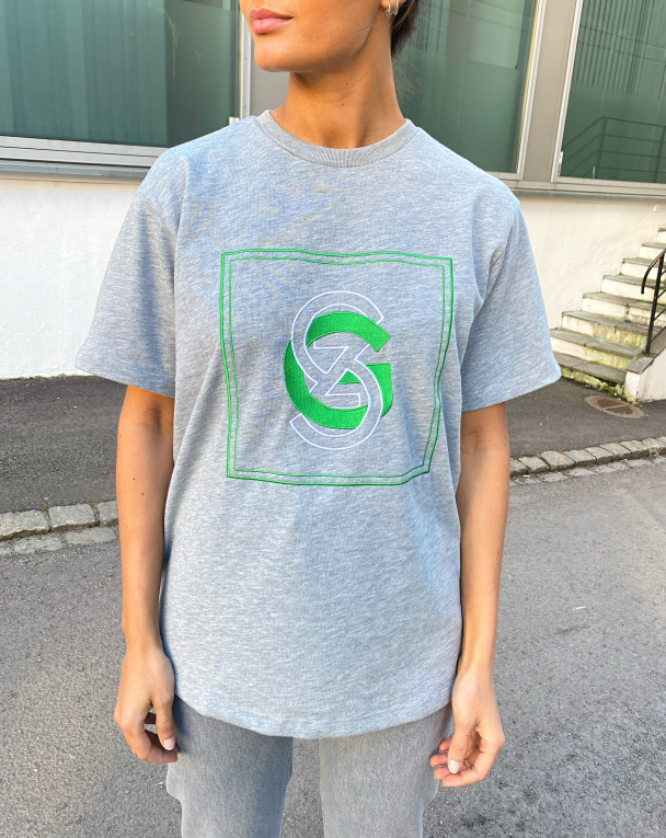 Gisa Tee - Light Grey Melang - Image 1