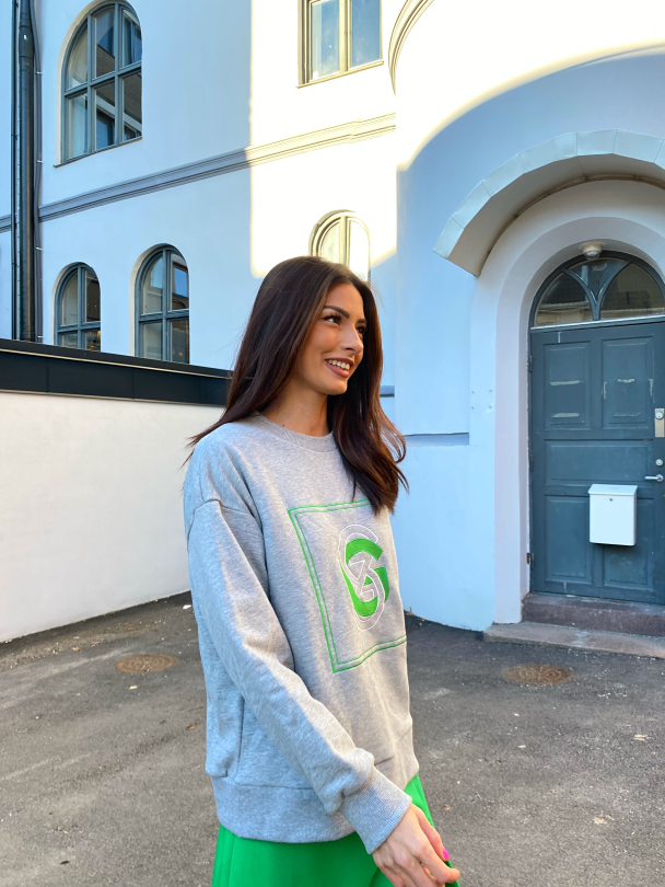 Tara Sweatshirt - Light Grey Melang - Image 6