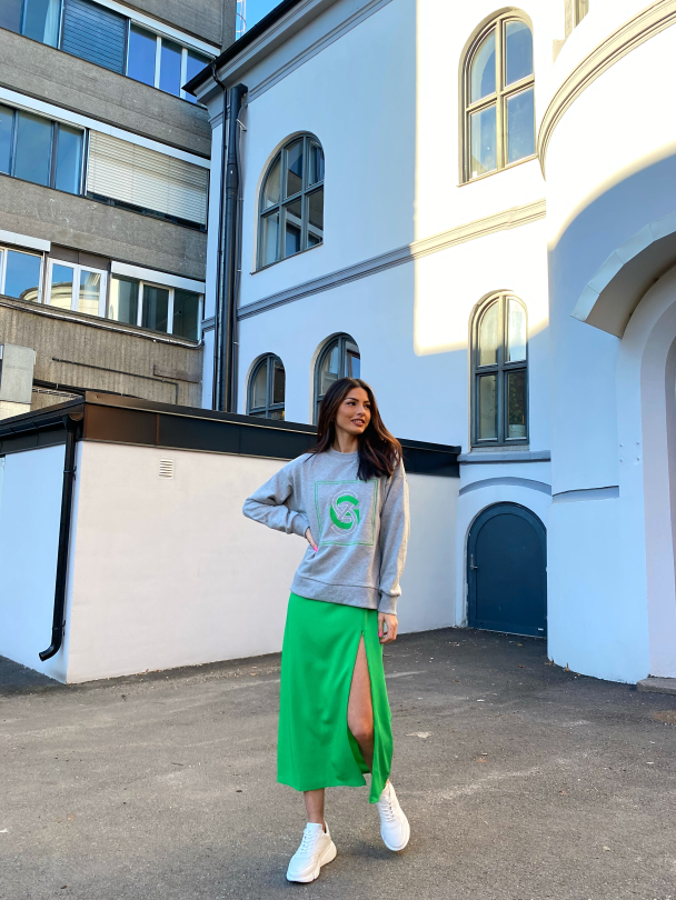 Tara Sweatshirt - Light Grey Melang - Image 8