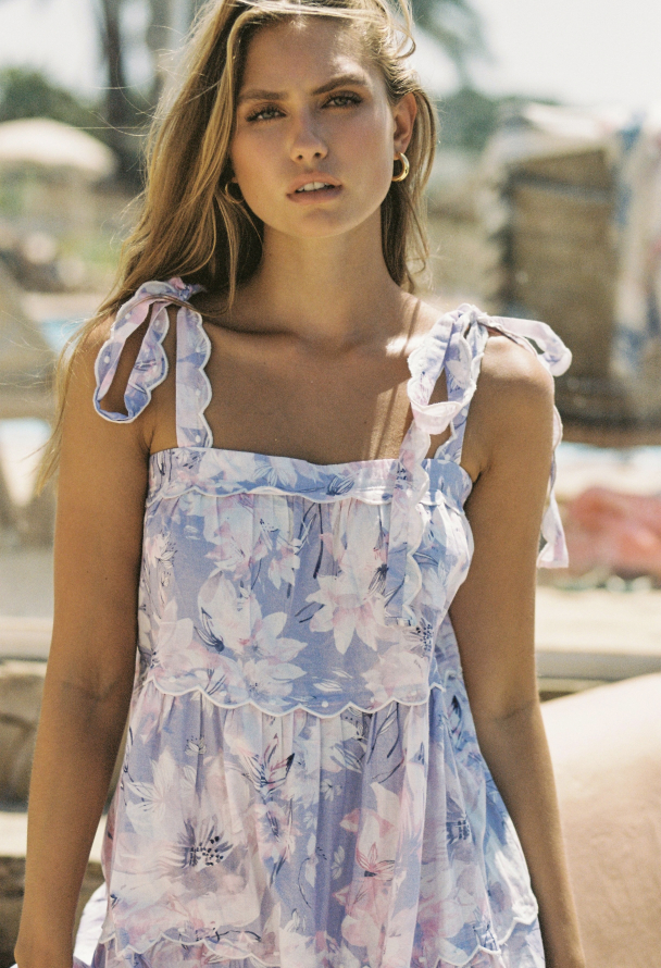 Peachy Dress Lavender Garden - Image 6