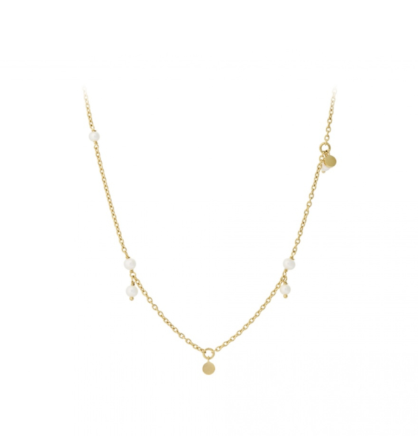 Ocean Pearl Necklace - Gold 