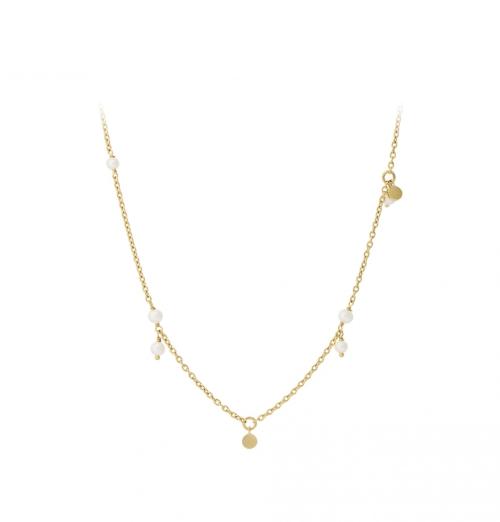 Ocean Pearl Necklace - Gold 