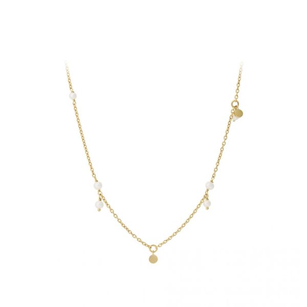 Ocean Pearl Necklace - Gold 