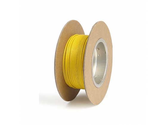 NAMZ, WIRE ON SPOOL. 18 GAUGE, 100FT. YELLOW