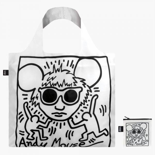 Handlenett Keith Haring 'Andy Mouse'