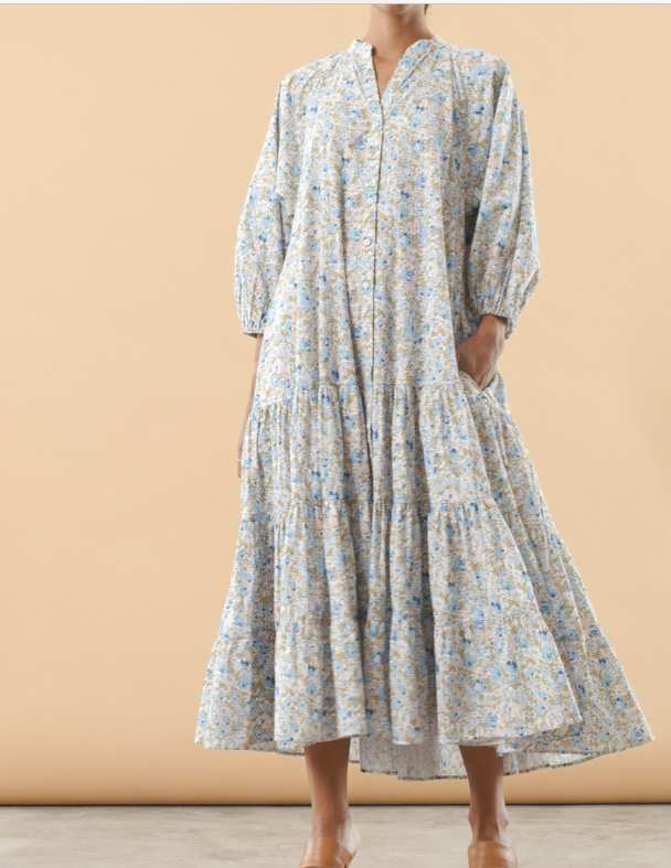 Poplin Shirt Dress - Blossoms  - Image 2
