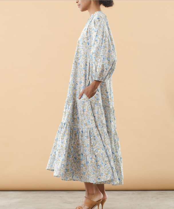 Poplin Shirt Dress - Blossoms  - Image 3