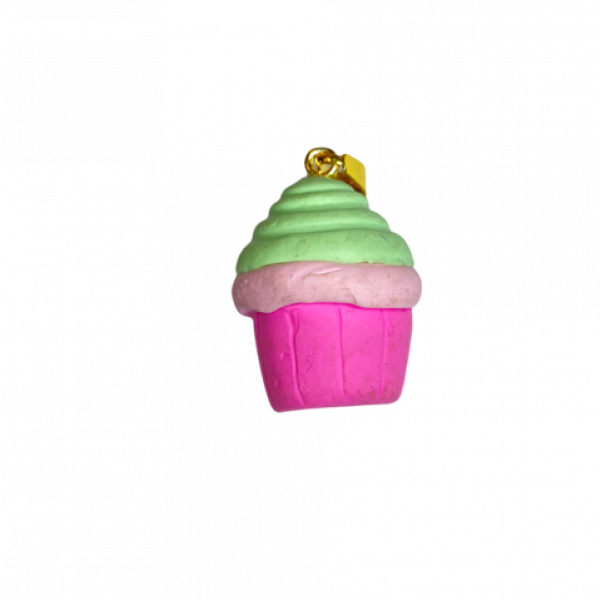 Cupcake grønn og rosa