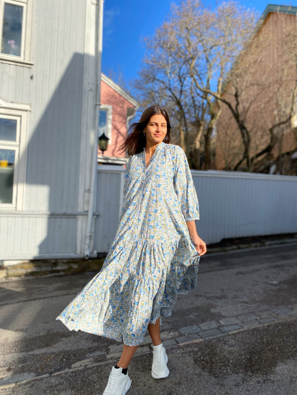 Poplin Shirt Dress - Blossoms  - Image 6