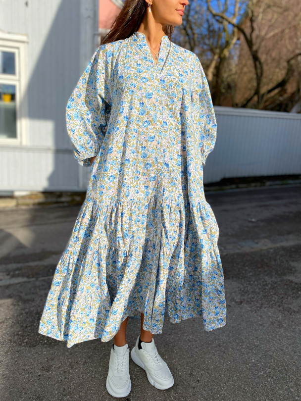 Poplin Shirt Dress - Blossoms  - Image 1