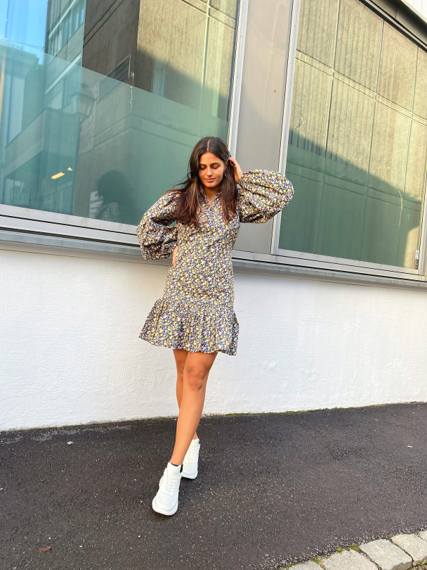 Festiv Cotton Button Down Dress - Flower Field  - Image 6