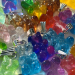 Glitter Gummy Bear - "Cotton Candy"