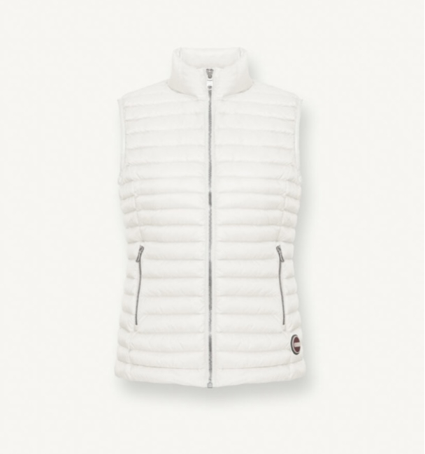 Ladies Down Vest - White  - Image 4